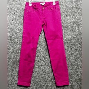 Vineyard Vines Woman’s Hot Pink Cotton Spandex Skinny chino Pants Size 2